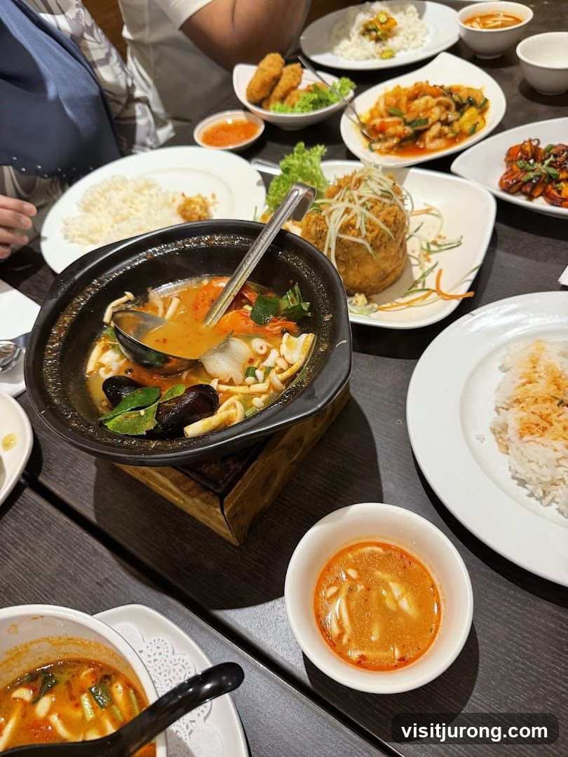 Table with Thai Food