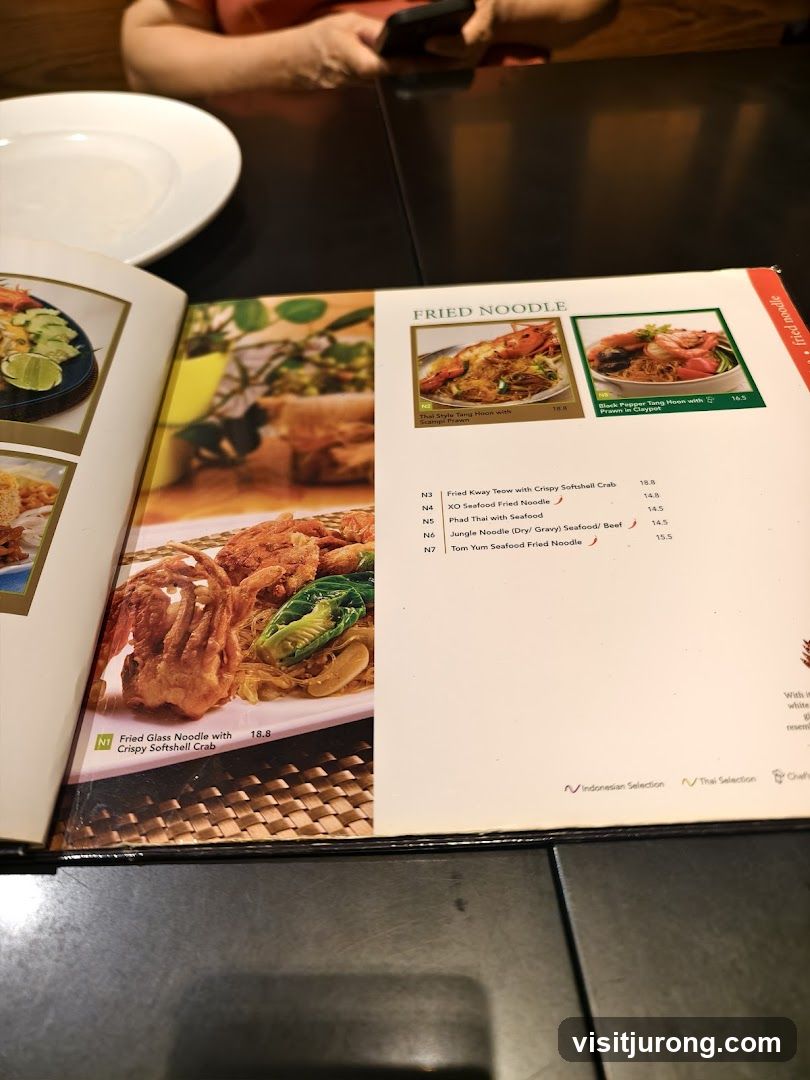 Fried Noodle Menu