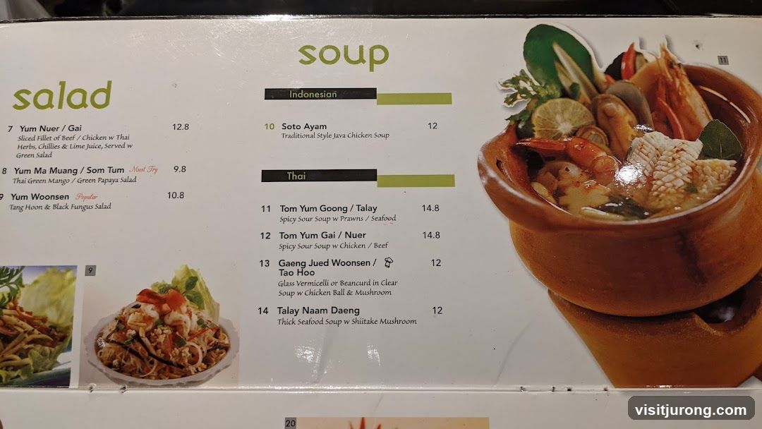 Salad and Soup Menu