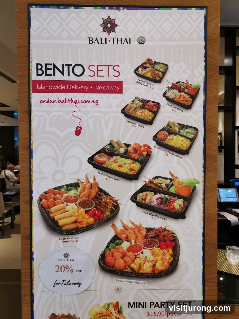 Bali Thai Bento Sets Menu