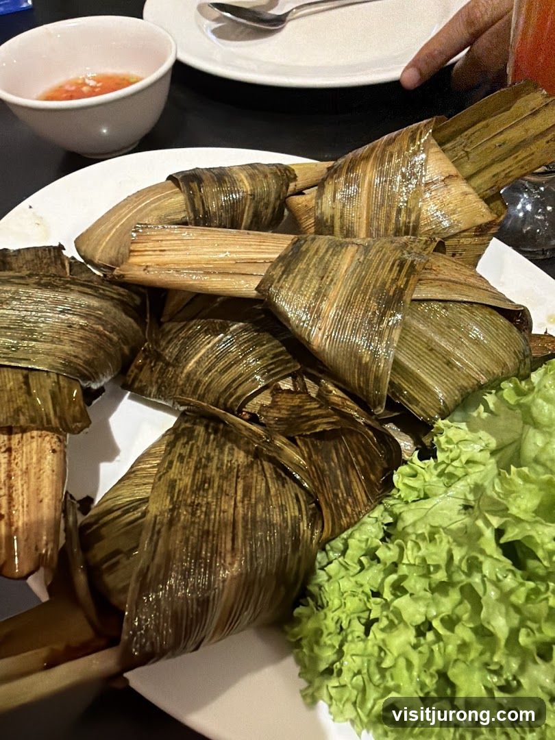 Chicken Wrapped in Pandan Leaves