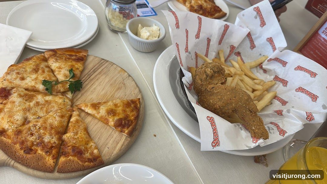 Pizza and Fried Chicken Meal