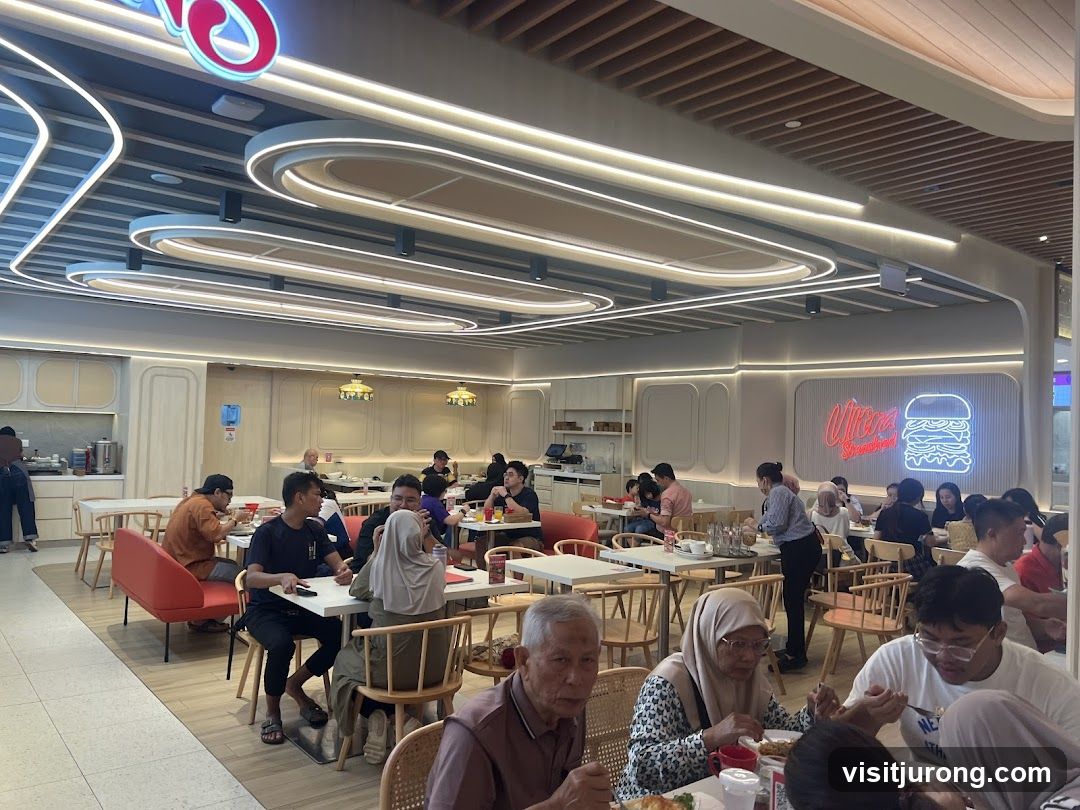 Diners in a Modern Restaurant