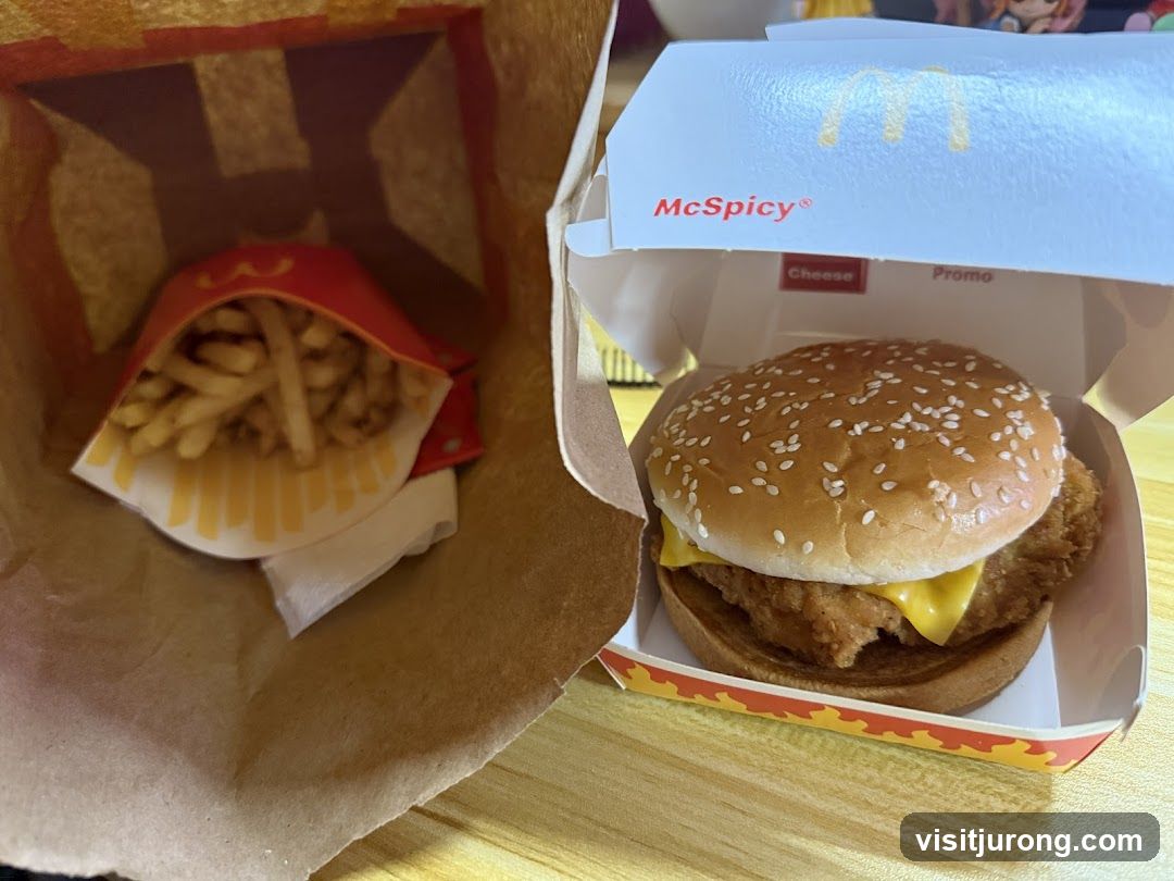 McDonald's McSpicy Burger and Fries