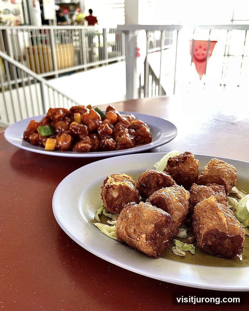 Fried Food and Sweet and Sour Dish