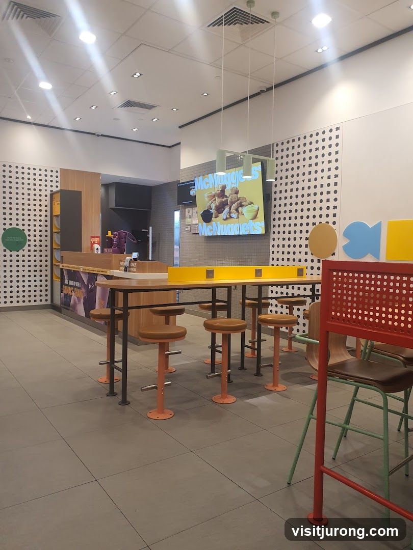 McDonald's Interior with McNuggets Advertisement