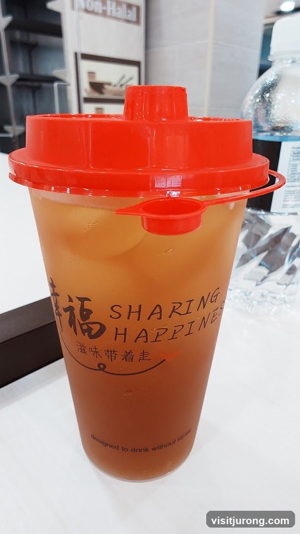 Iced Tea with Red Lid