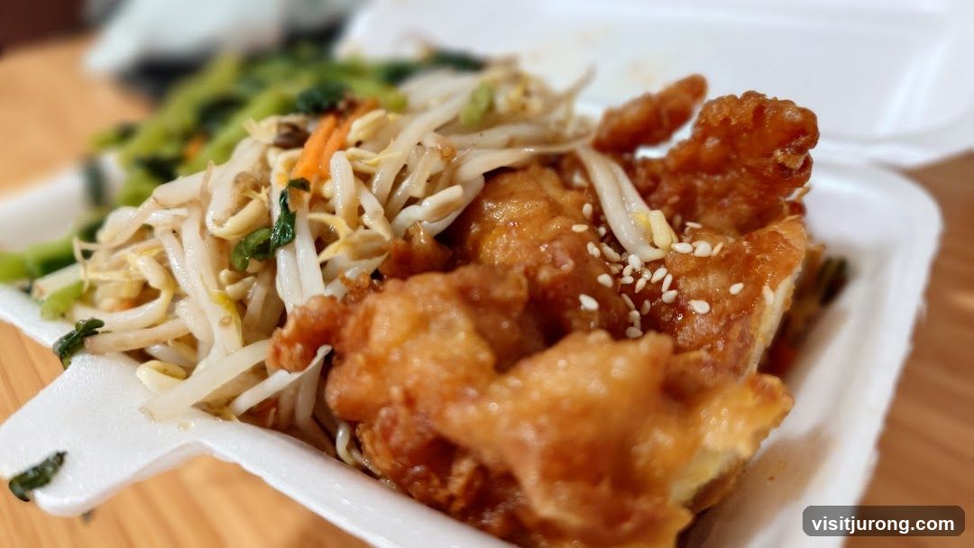 Fried Chicken and Vegetables