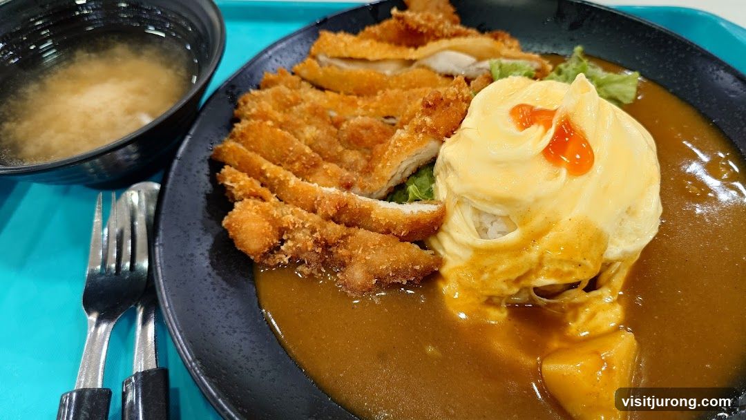 Chicken Katsu Curry with Omurice