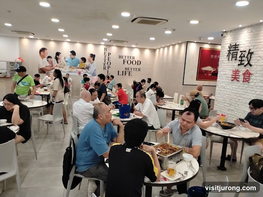 Restaurant Interior with Diners