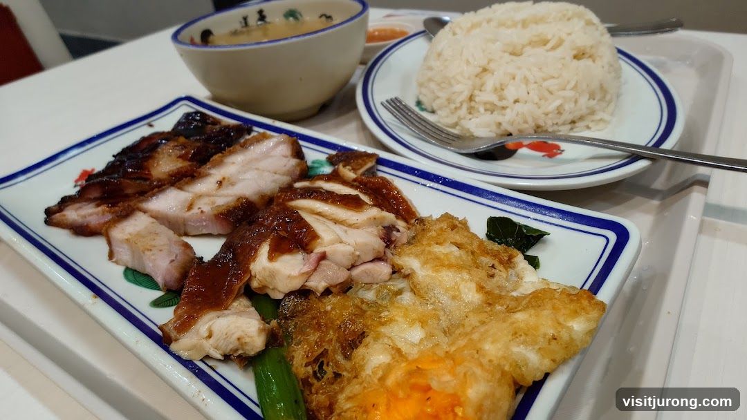 Roasted Meats with Rice and Egg