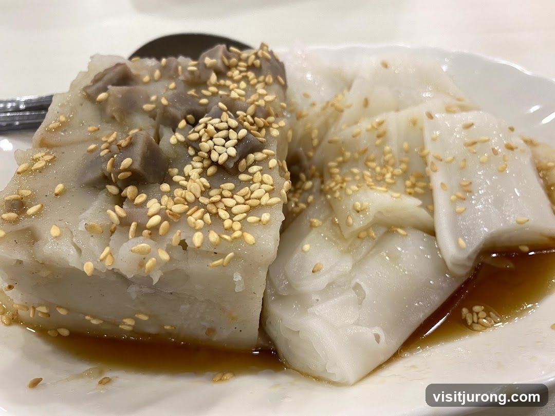 Steamed Rice Rolls with Taro
