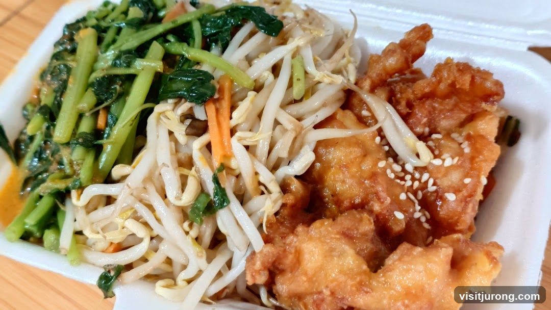 Fried Chicken with Vegetables