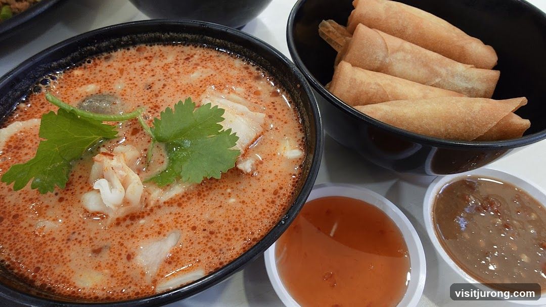 Tom Yum Soup and Spring Rolls