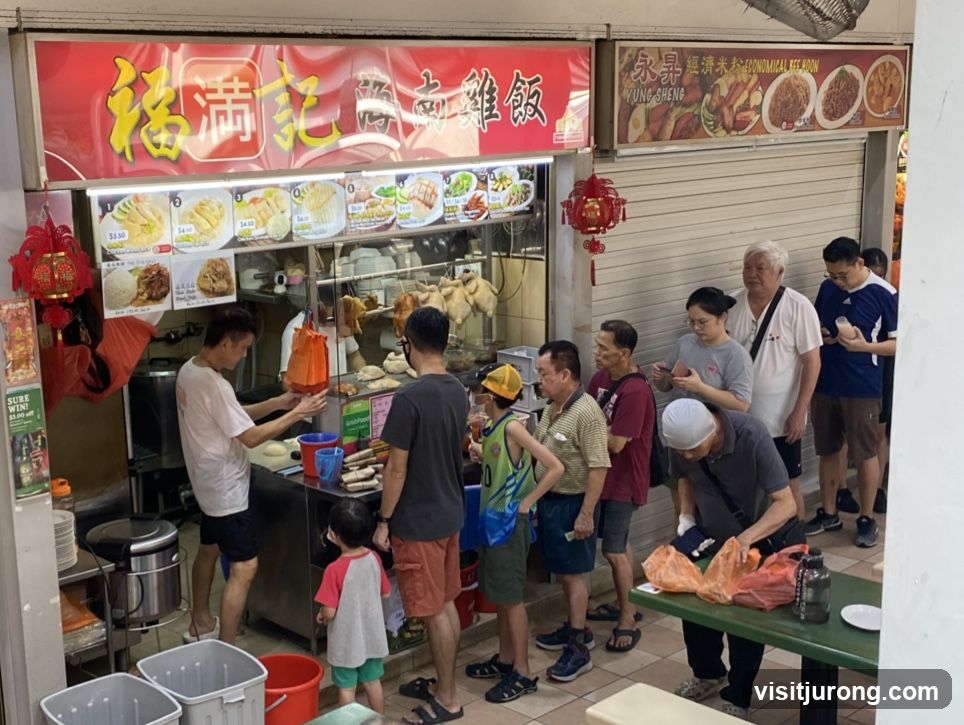 Food Stall with Customers