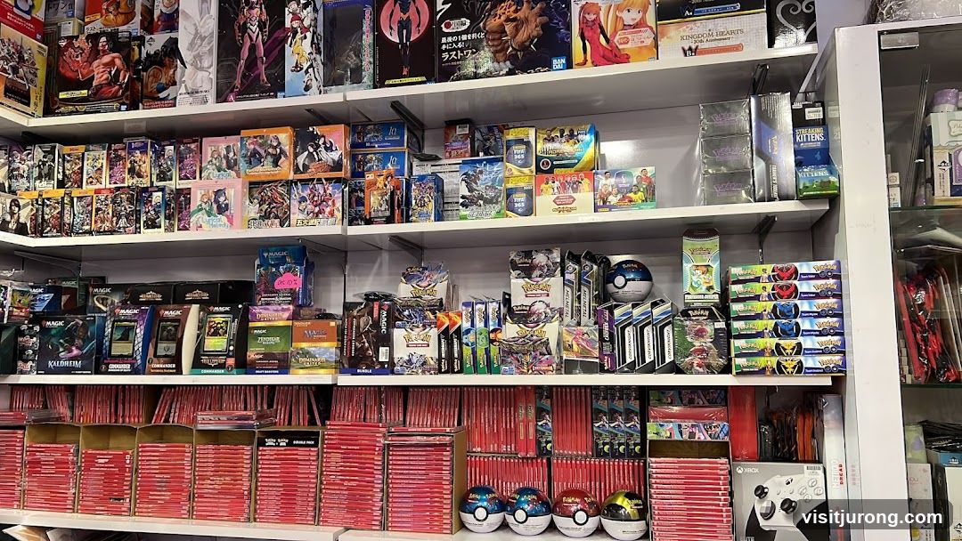Trading Card and Game Store Shelves