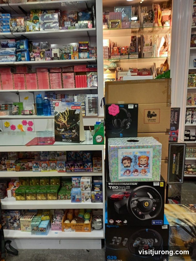 Store Display with Video Games and Accessories