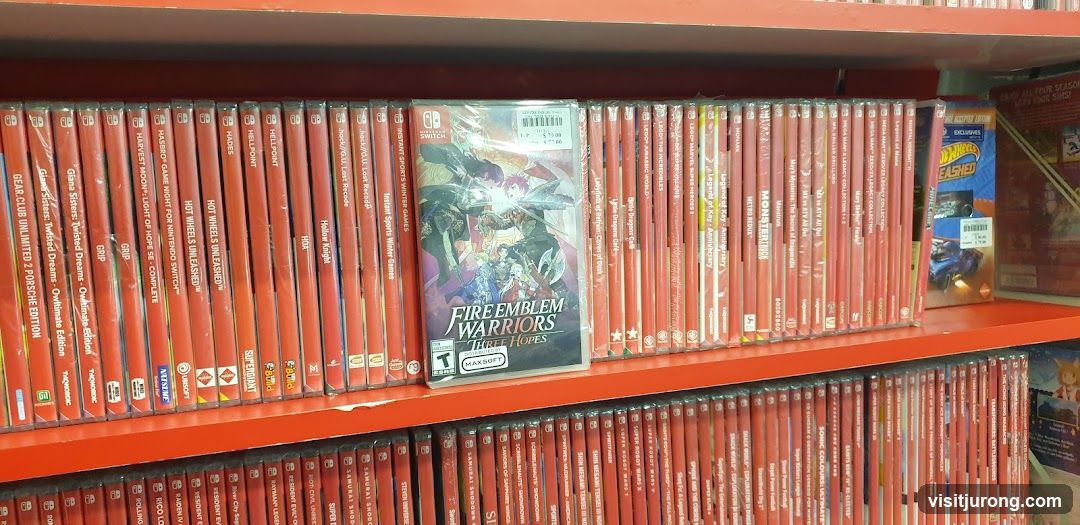 Video Games on Shelves