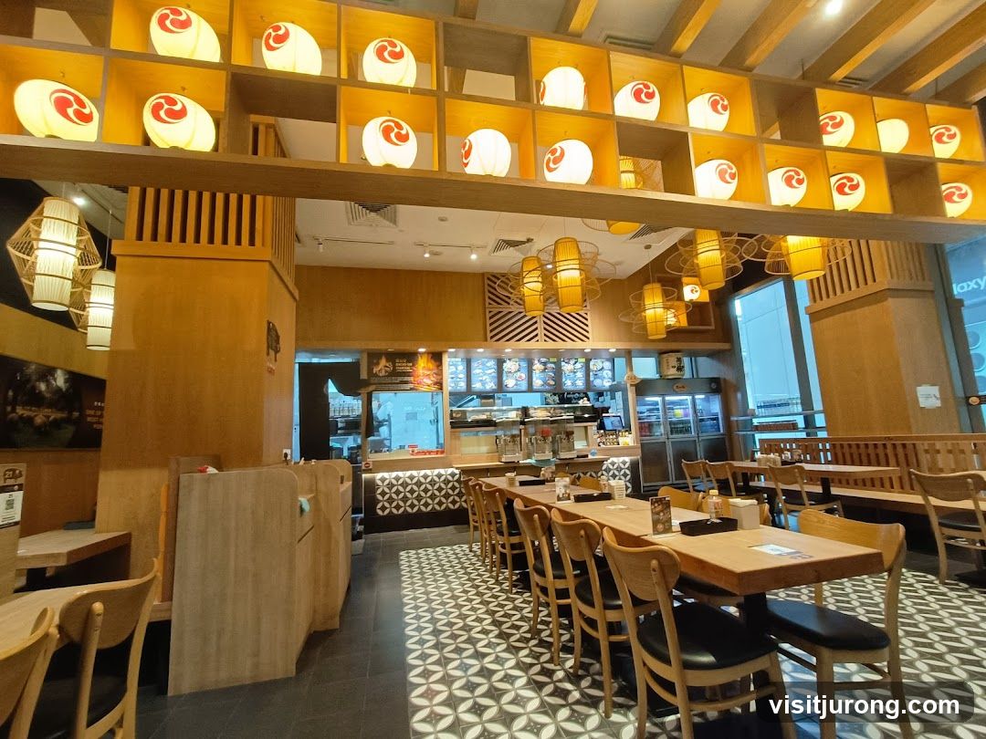 Restaurant Interior with Japanese Lanterns