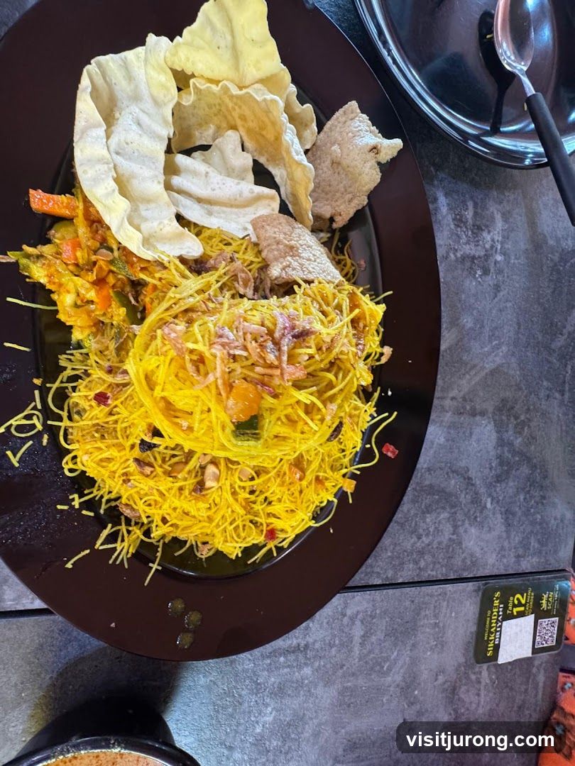 Noodles with Papads