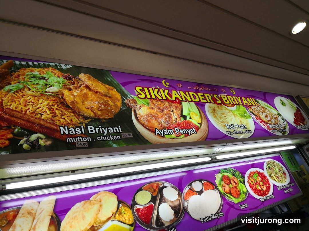 Sikkander's Briyani Menu