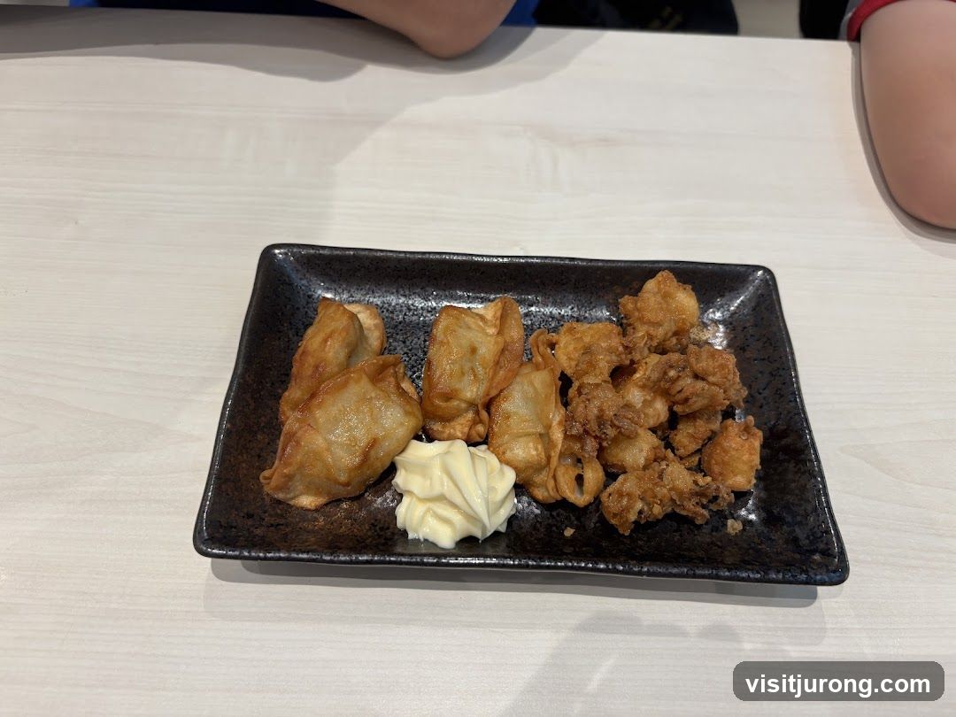 Fried Dumplings and Calamari with Mayo