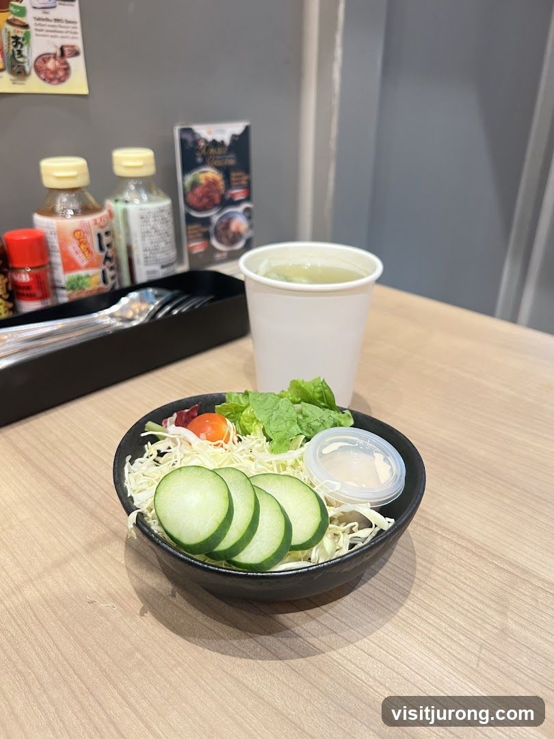 Salad and Drink