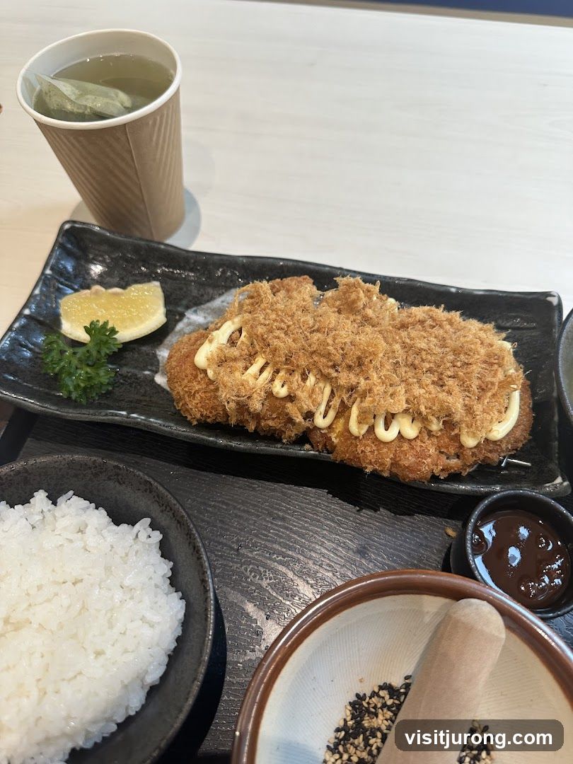 Pork Cutlet with Shredded Pork and Rice