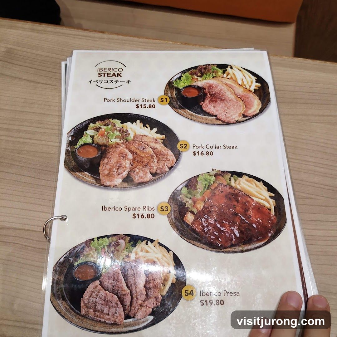 Iberico Steak Menu