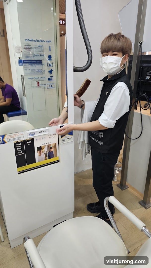 Hair Salon Employee with Brush