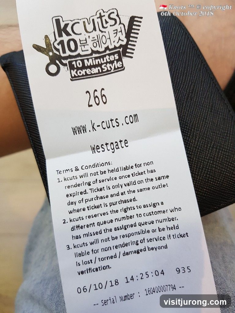 Kcuts Queue Ticket
