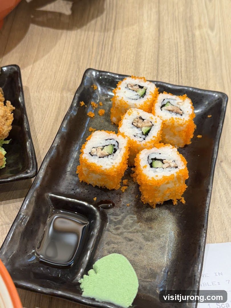 Sushi Rolls with Tobiko