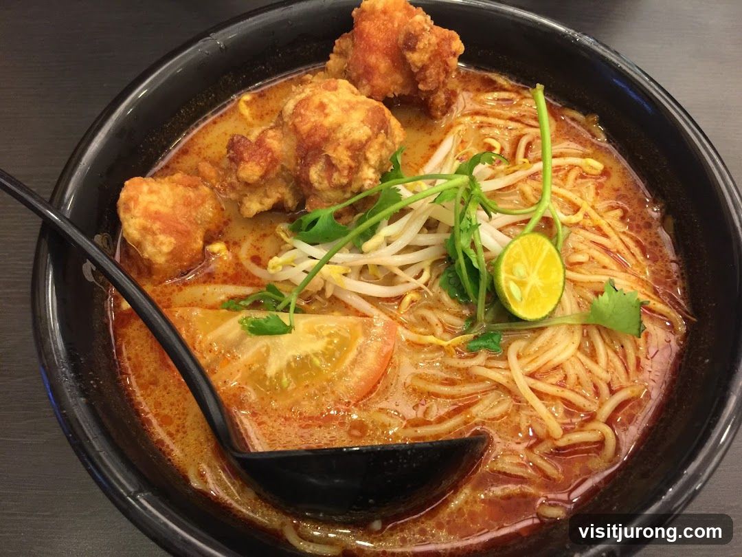 Laksa with Fried Chicken
