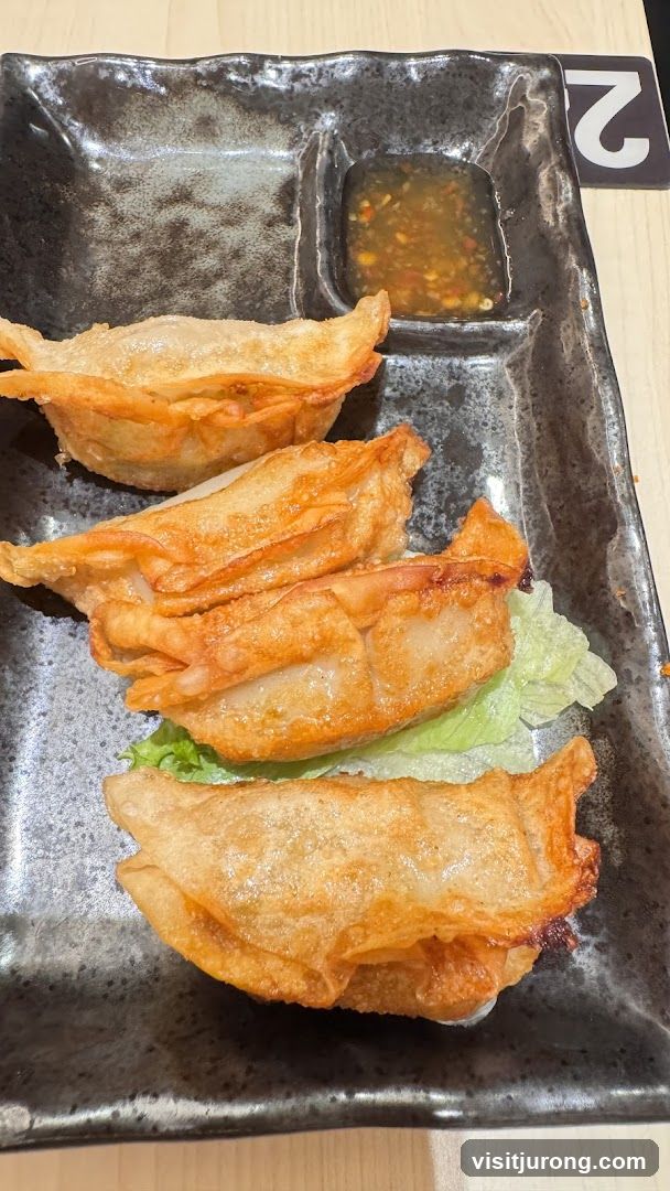 Fried Dumplings with Dipping Sauce