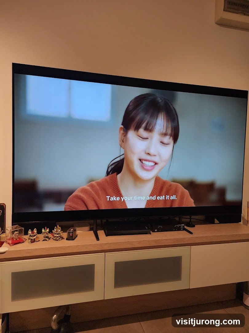 Woman watching TV