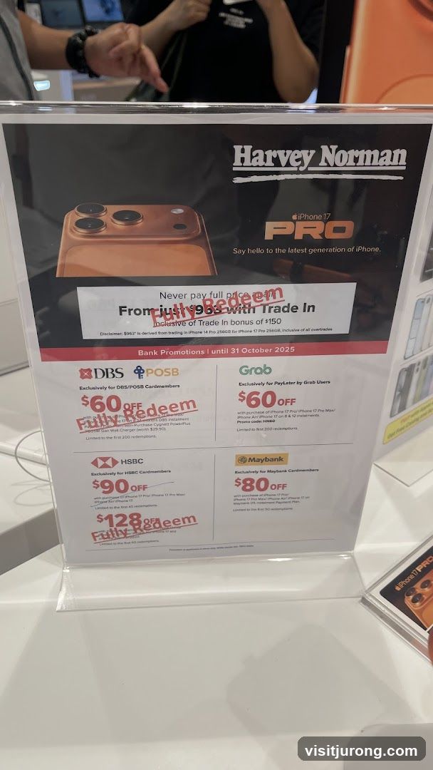 Harvey Norman iPhone 17 Pro Promotion