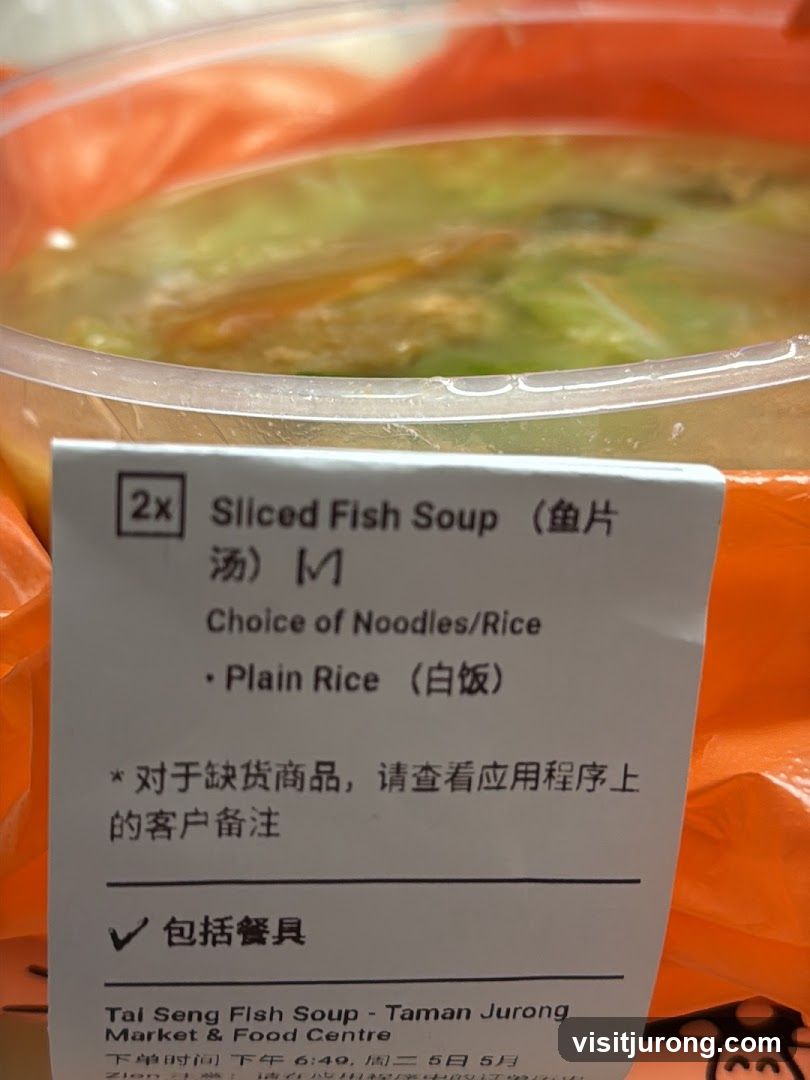 Sliced Fish Soup Order