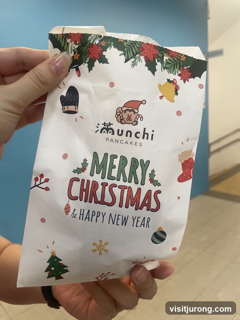 Christmas themed paper bag