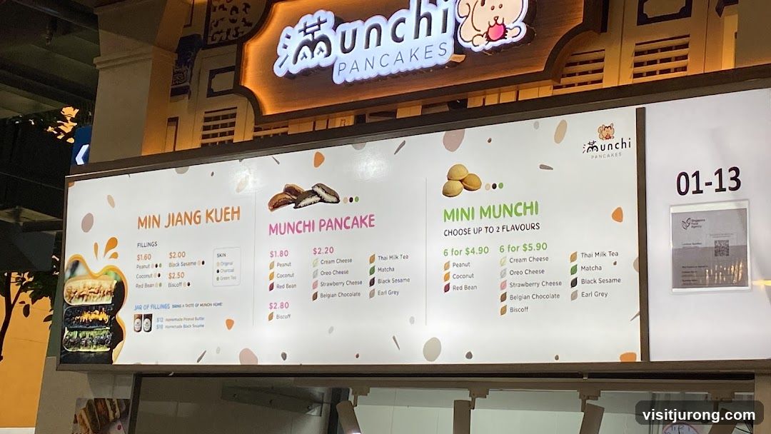 Munchi Pancakes Menu