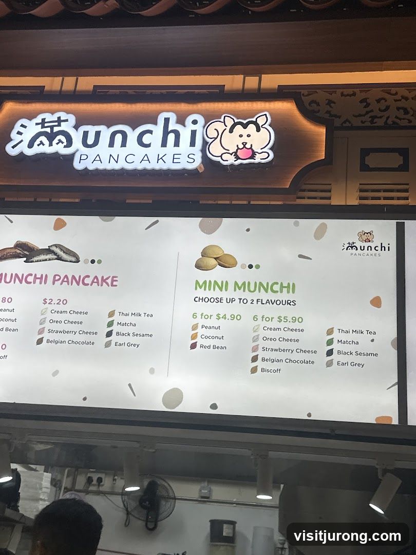 Munchi Pancakes Menu