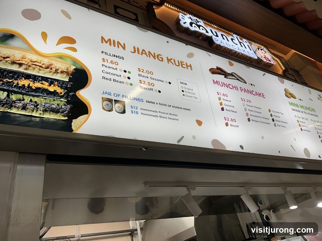 Munchi Pancakes Menu