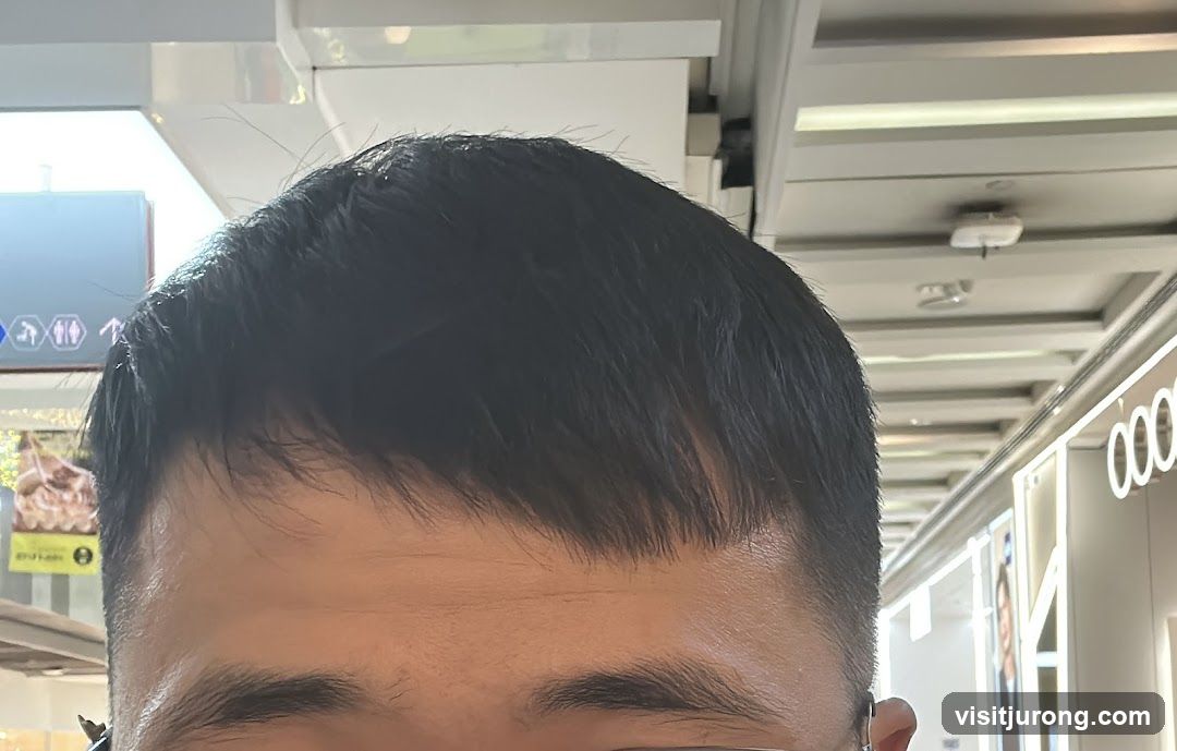 Man's Forehead and Hair
