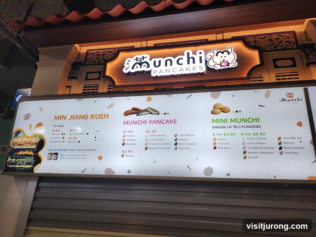 Munchi Pancakes Menu
