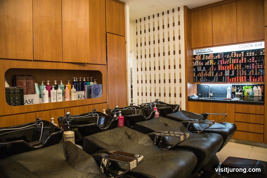 Hair Salon Color Bar and Washing Stations