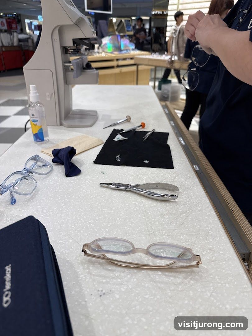 Eyeglass Repair Station