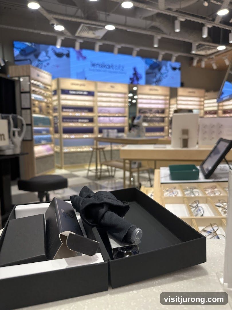 Eyewear store interior