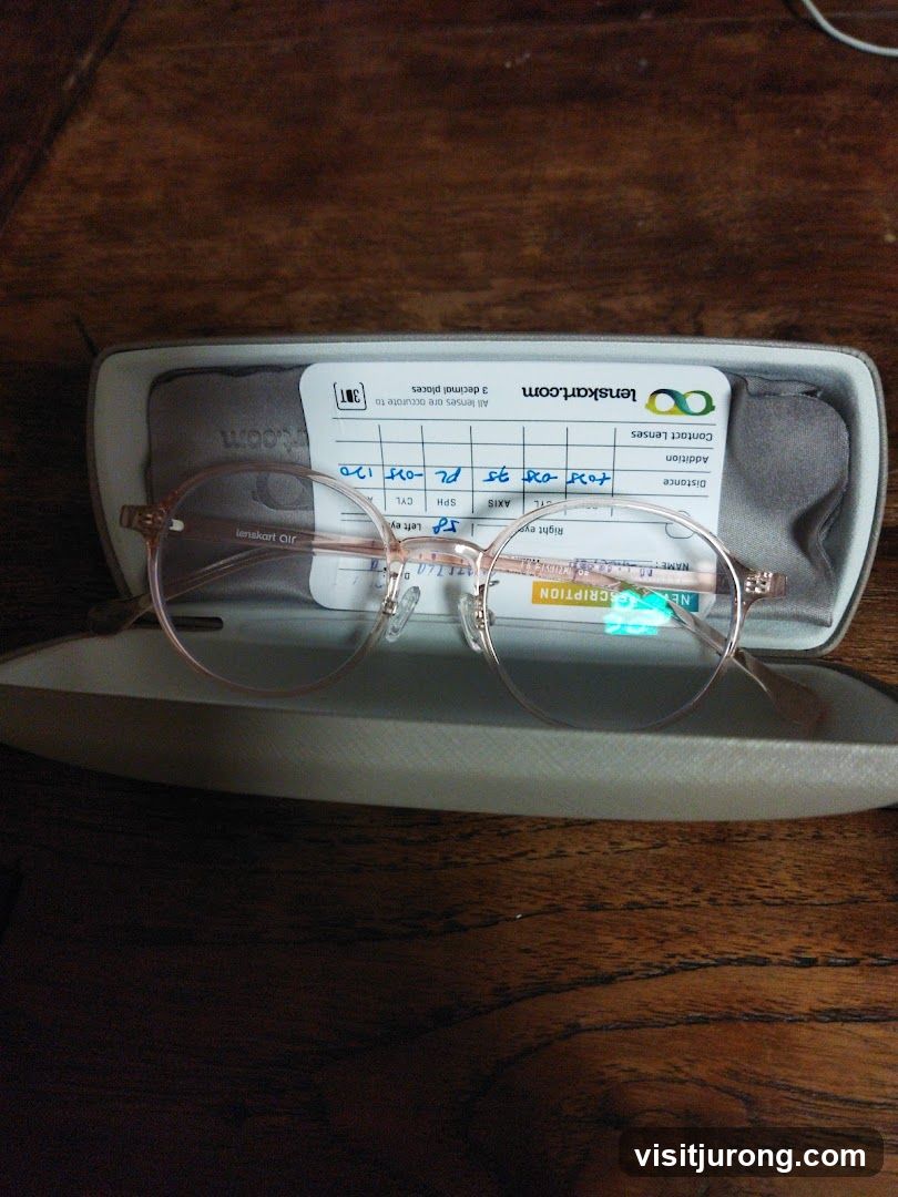 Eyeglasses and Prescription Card