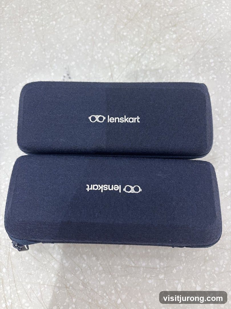 Two Lenskart Eyeglass Cases