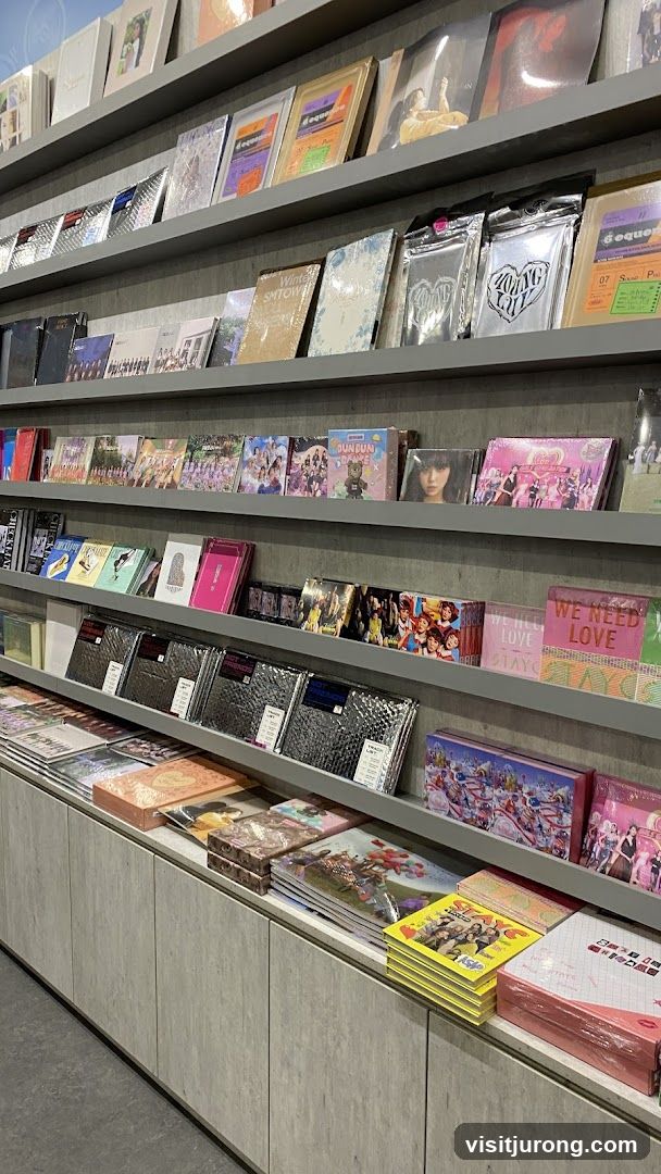 K-Pop Albums on Display