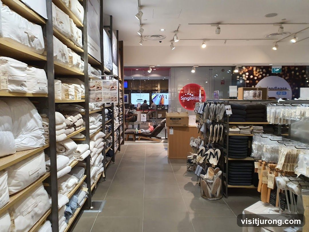 Store Interior with Bedding and Apparel
